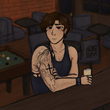 Sirius Castillo; Headshot w/Complex Background